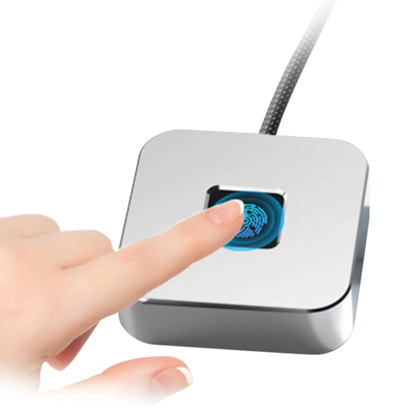 USB Fingerprint Reader with 5ft Cable Portable USB Fingerprint Logger Biometric Fingerprint Login Reader for Windows 11/10 Peaceful Pleasures Health and Wellness