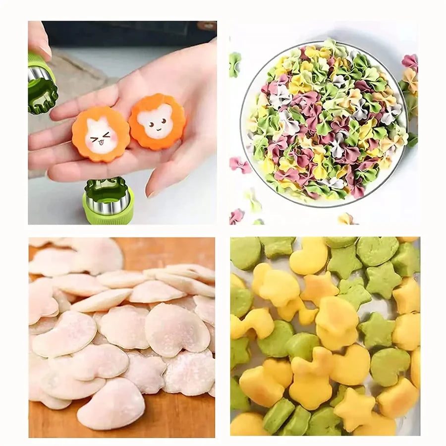 9-Piece Stainless Steel Food Cutter Mold Set – DIY Shapes