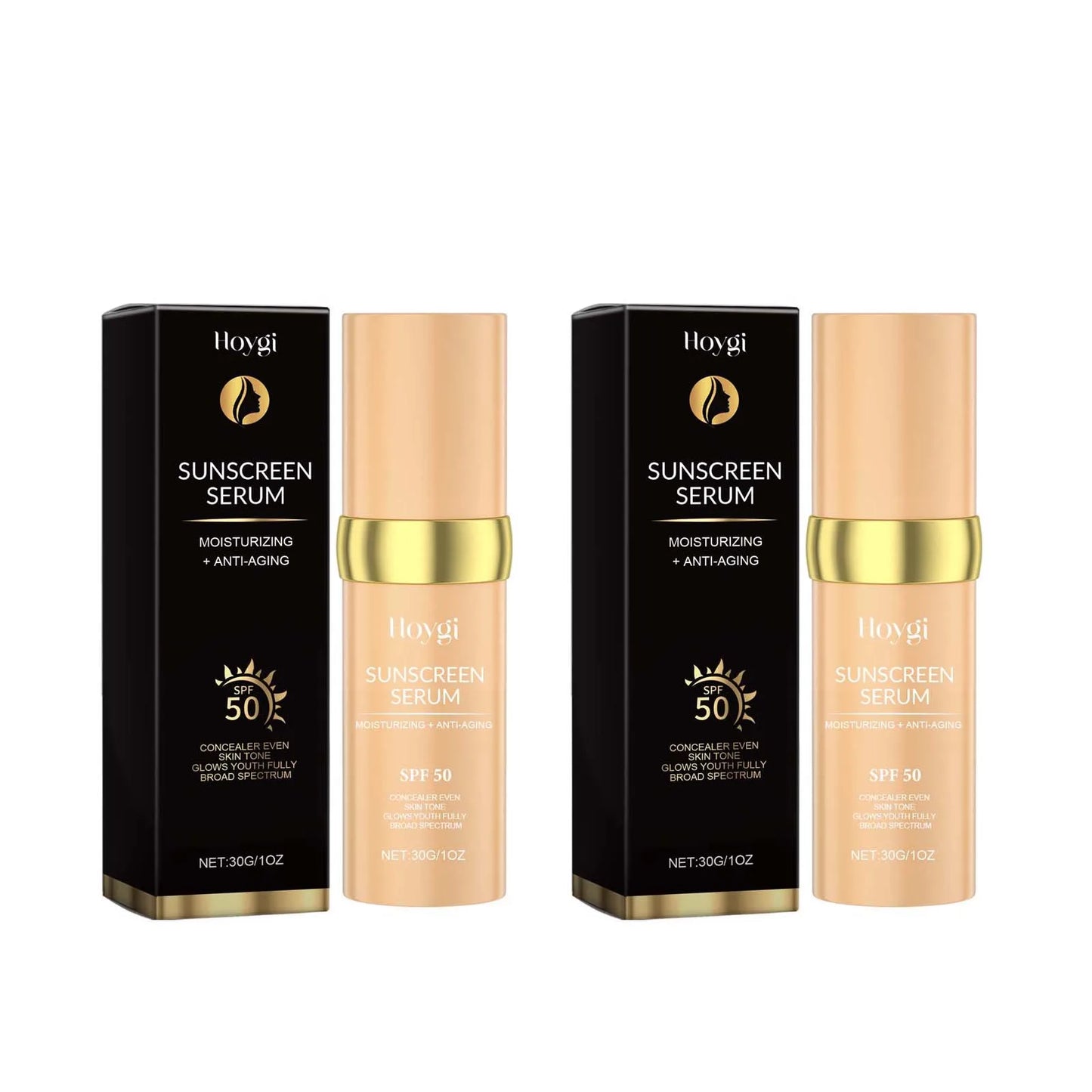 Hydrating Concealer Foundation SPF 50 | Full Coverage All Skin Types Peaceful Pleasures Health and Wellness 2Pcs 30g Boxed