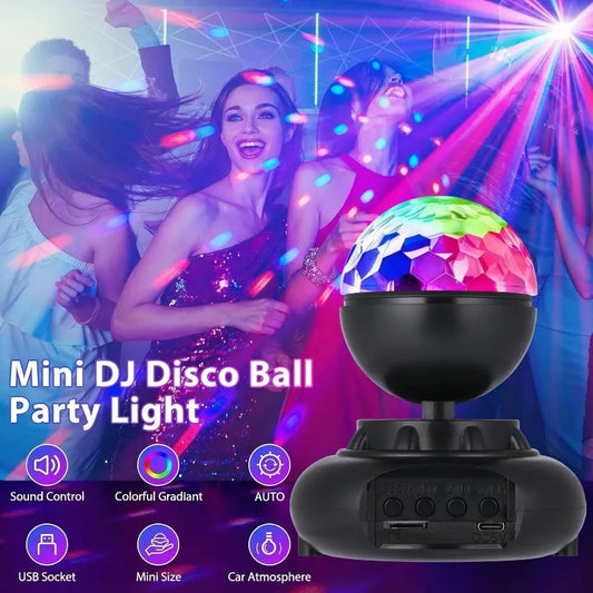 Bluetooth Disco Ball Speaker RGB LED Rotating Party Light Disco Ball Speaker Peaceful Pleasures Health and Wellness