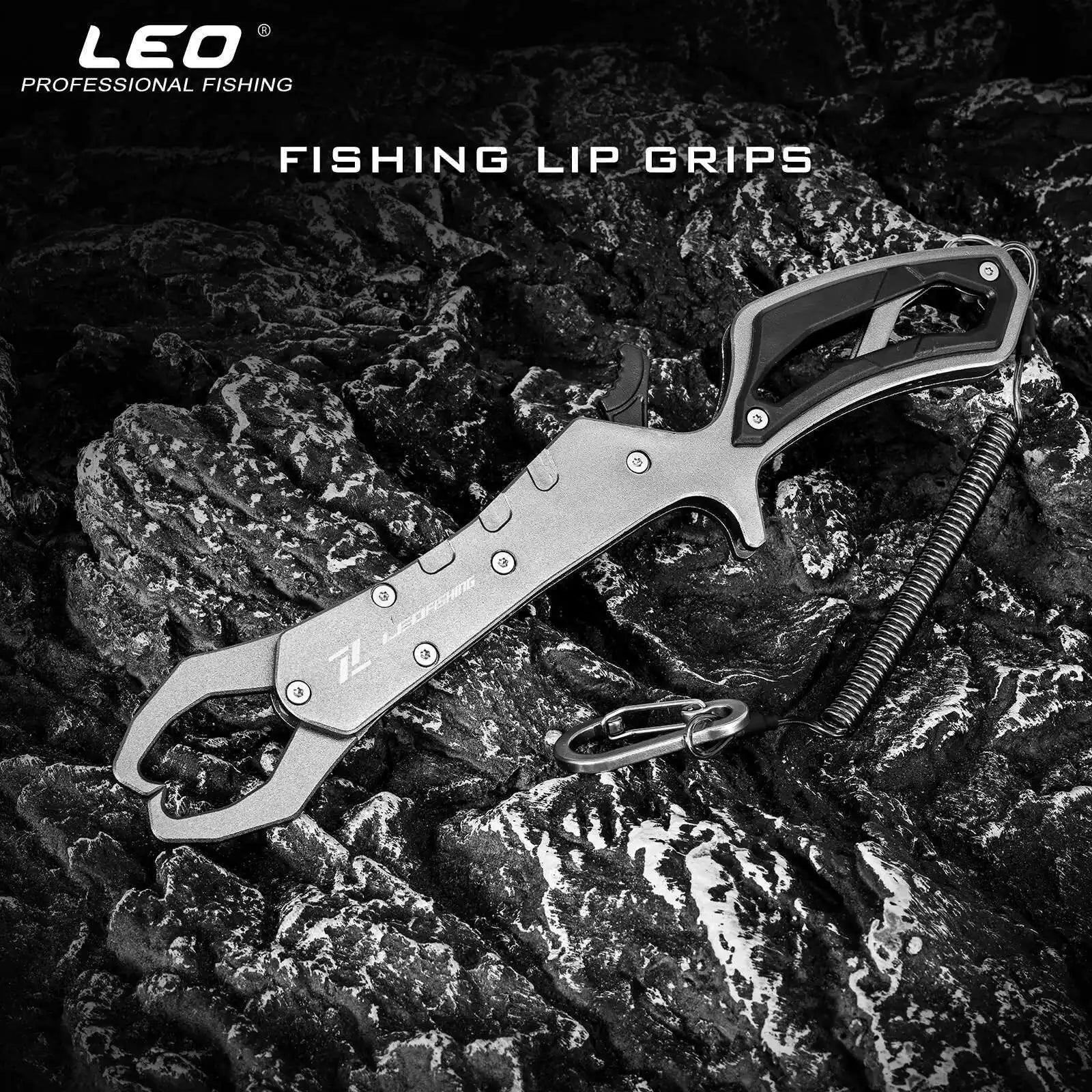 Lure Fishing Pliers Aluminum Alloy Multi-function Fish Gripper Long Nose Pliers for Big Game Fishing with Split Ring and Hook Re Peaceful Pleasures Health and Wellness