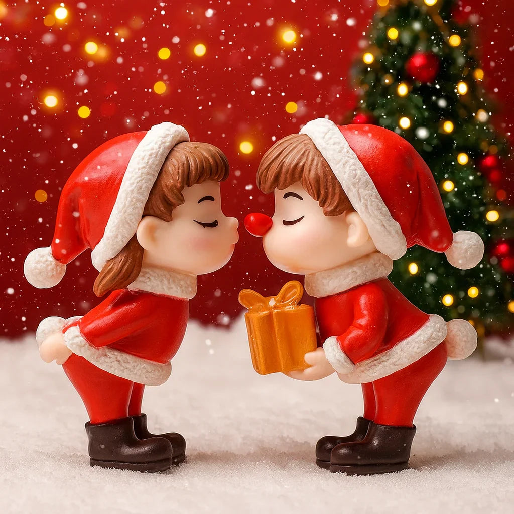Mini Christmas Couple Dolls | Desktop Ornaments 1–20 Pairs