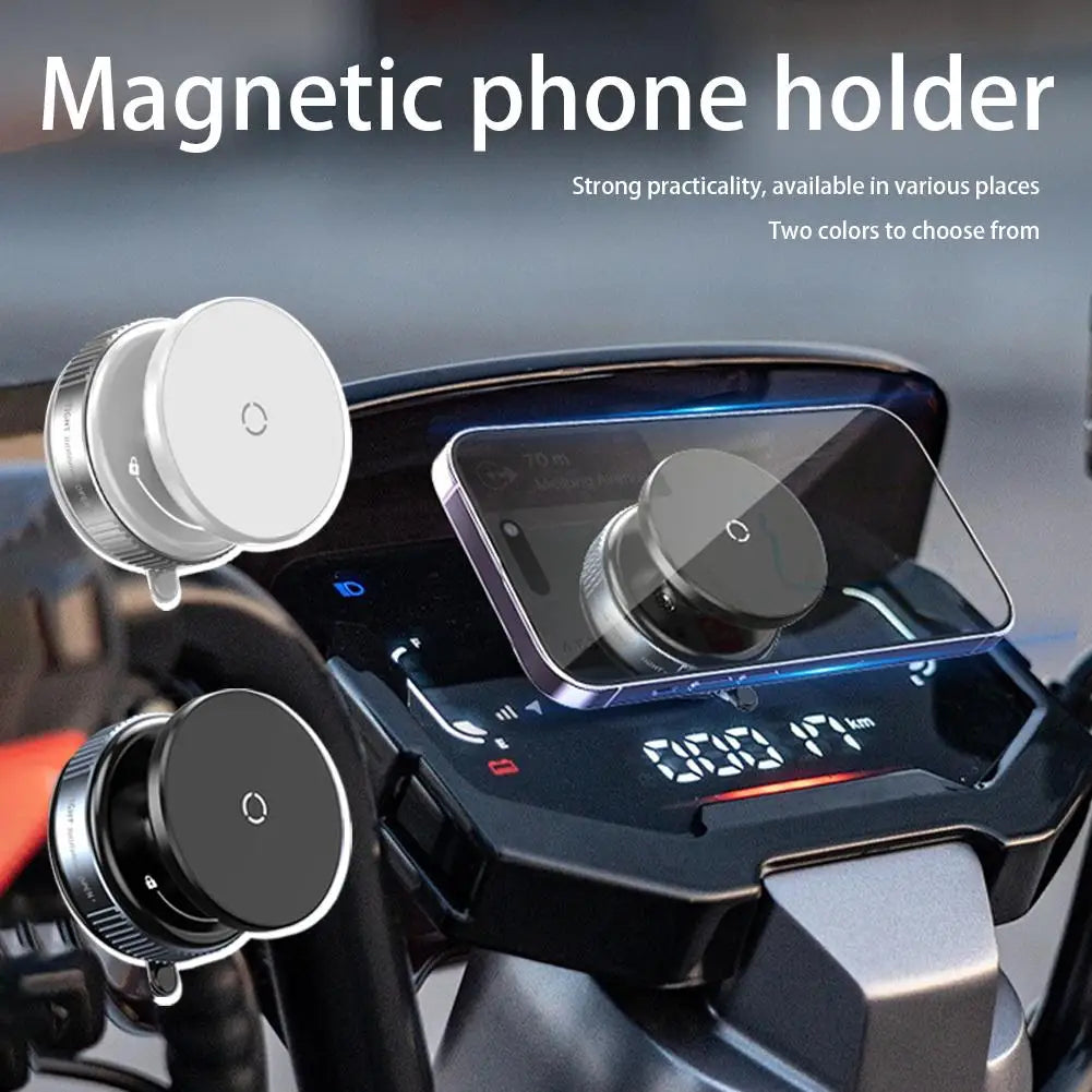 Car Phone Holder, Vacuum Intelligent Car Mount Rotation Magnetic Vacuum Adsorption Suction Cup Bracket Car Peaceful Pleasures Health and Wellness