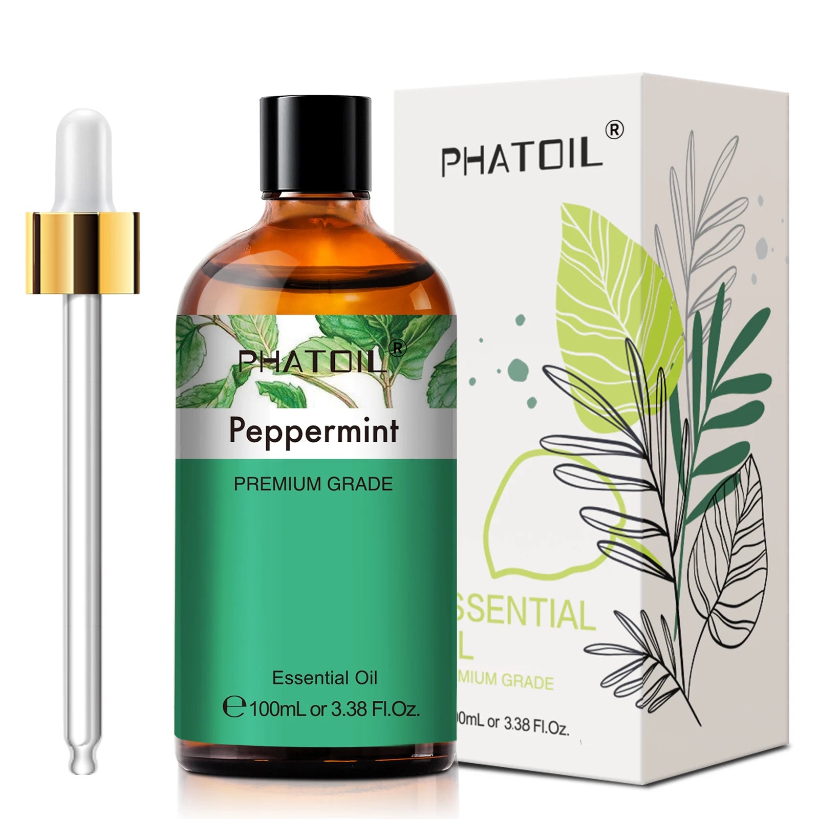 PHATOIL Aromatherapy Essential Oil For Skin Care,Diffuser,Massage & Candle Making-100ml Lavender Cinnamon Eucalyptus Aroma Oils Peaceful Pleasures Health and Wellness