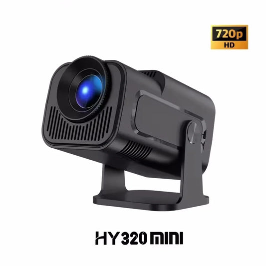 Mini Portable Projector Newly Native HY320 720P Android11 4K 300ANSI Projector Wifi6 BT5.0 Cinema Outdoor Rotable Projector Peaceful Pleasures Health and Wellness
