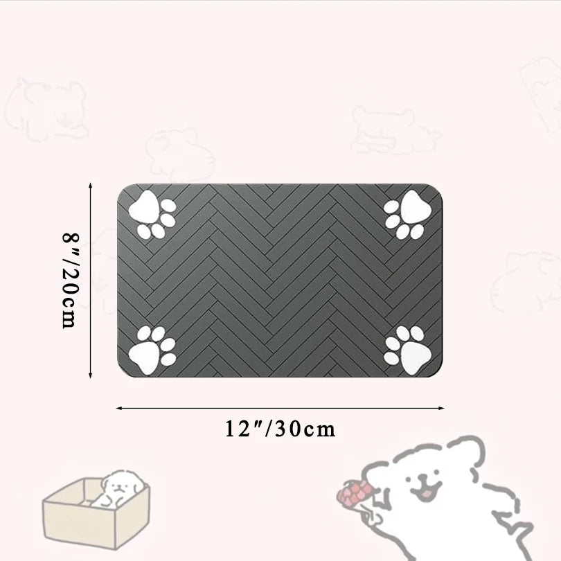 Pet Feeding Mat – Absorbent, Non-Slip & Waterproof for Dogs & Cats