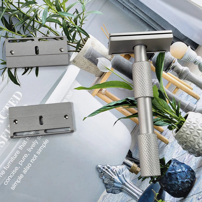 2026 YAQI New Arrival！Aileron GEM Blade Safety Razor Traditional Shaving Razor with 3 Plates for Smooth And Comfortable Cut Peaceful Pleasures Health and Wellness