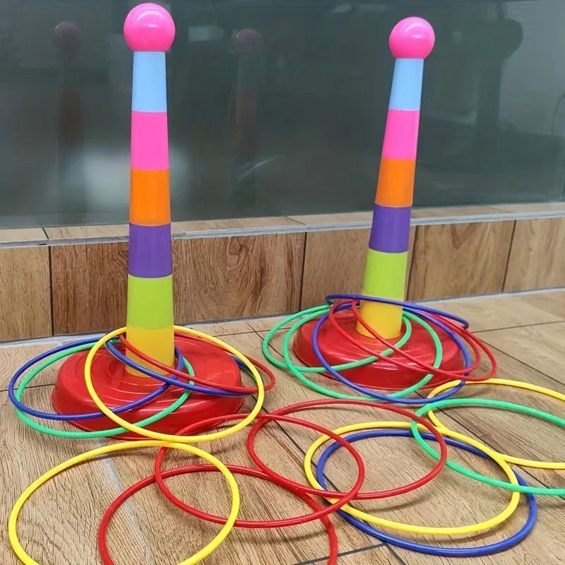 Colorful Hoop Ring Toss Game Set – Kids & Family Outdoor Party
