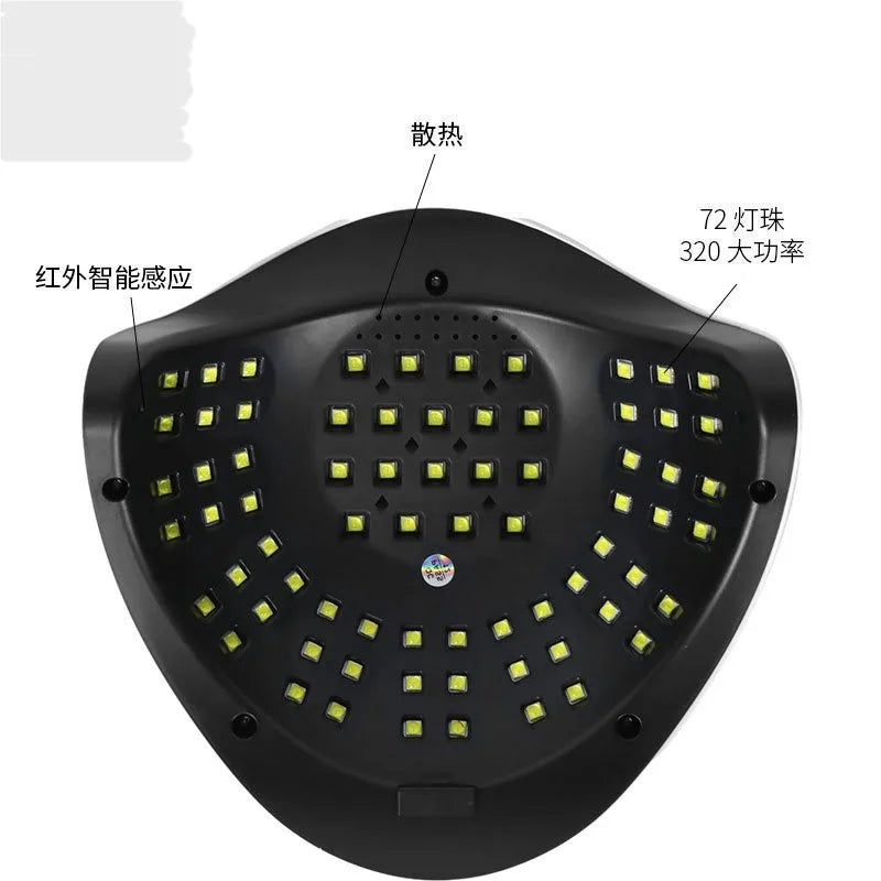 X19 Nail Drying Device - LED Ultraviolet Lamp - Professional Nail Art Accessories for Drying Nail Glue - Phototherapy for Nails Peaceful Pleasures Health and Wellness