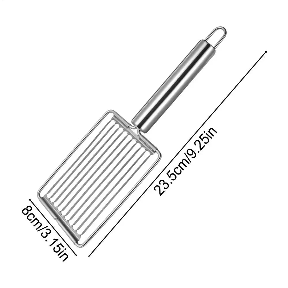 Stainless Steel Tomato Slicer Multi-Purpose Vegetable Onion Chopper Fruit Cutter for Home Kitchen Cooking BBQ Salad Peaceful Pleasures Health and Wellness A