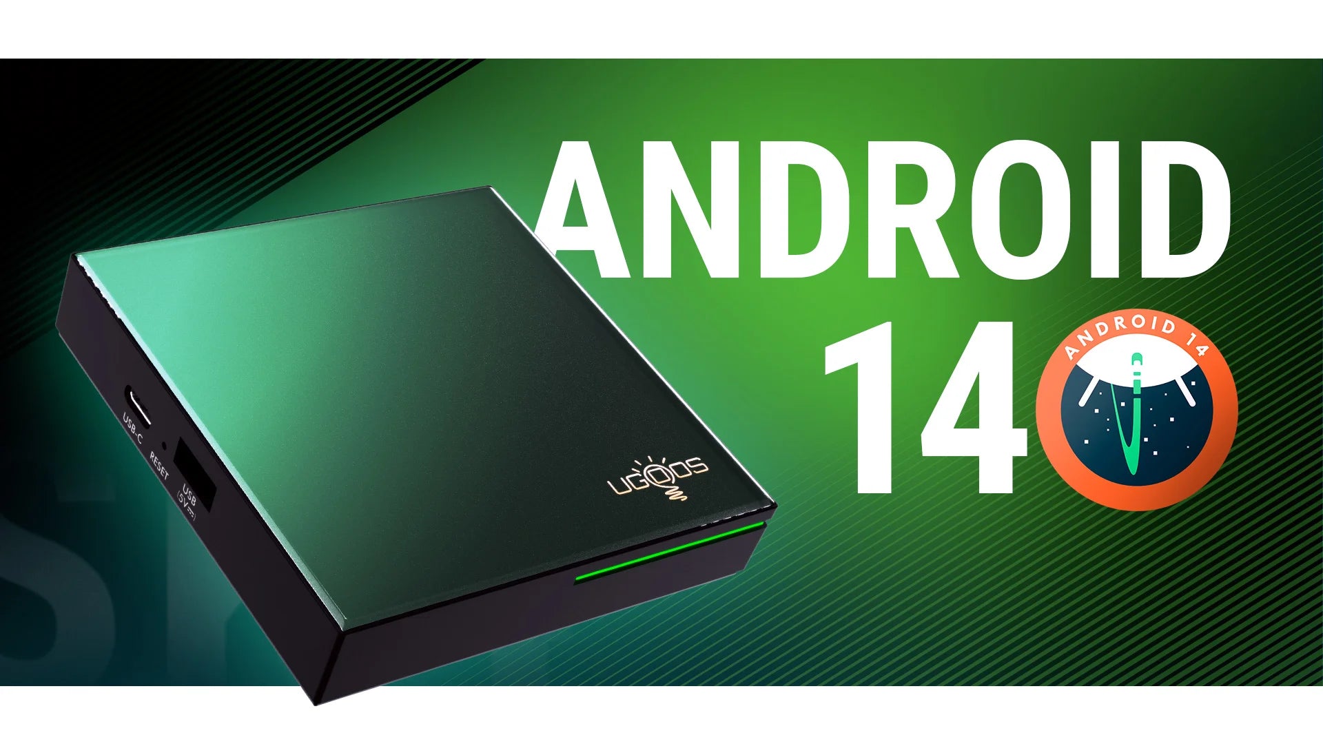 UGOOS SK4 Pro Android 14 Smart TV BOX Amlogic S905X5M-K BT5.4 LPDDR4 4G 64G AI-SR AV1 HDR Set Top Box Support Dolby Dolby Audio Peaceful Pleasures Health and Wellness
