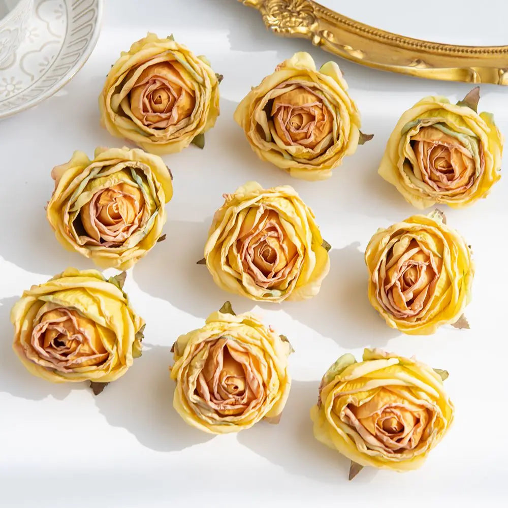 Silk Rose Artificial Flowers – Wedding, Home & Garden Decor Artificial Silk Flowers Peaceful Pleasures Health and Wellness color5 3pcs