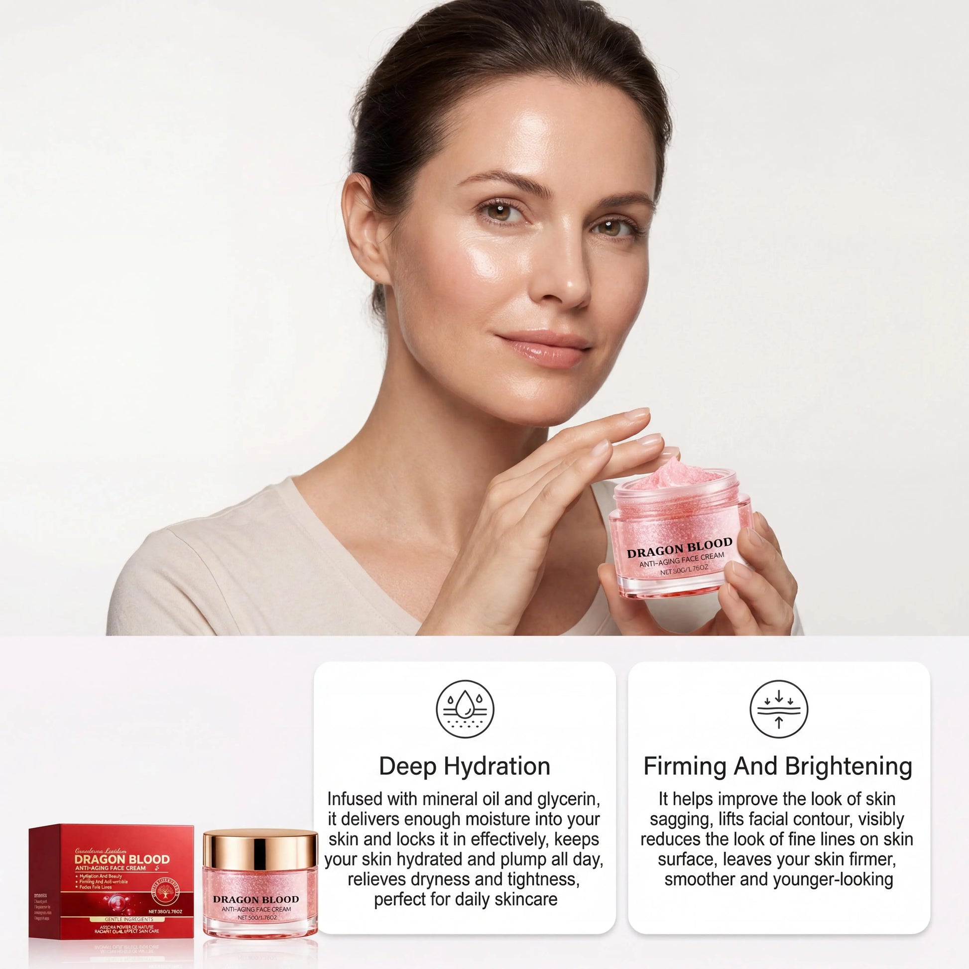 Dragon Blood Cream Retinol Essence Brightening Lifting Firming Skin Care Deep Nourish Rejuvenating Face Cream For All Skin Types Peaceful Pleasures Health and Wellness