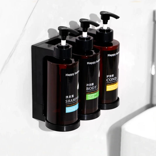 Wall Mounted Dual Soap Dispenser – No-Drill Shampoo & Gel Wall Soap Dispenser Peaceful Pleasures Health and Wellness