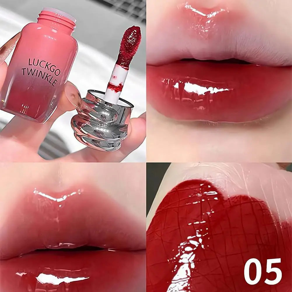 Cherry Red Mirror Lip Gloss – Waterproof High-Gloss Lip Tint