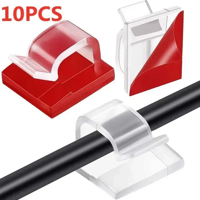 WINDER Cable Clearance Attache Guiding Line Wire Arrangement Clips Cord Holder Protector Electrician Pushing Tape Home 10/50PCS Peaceful Pleasures Health and Wellness 10PCS-Transparent