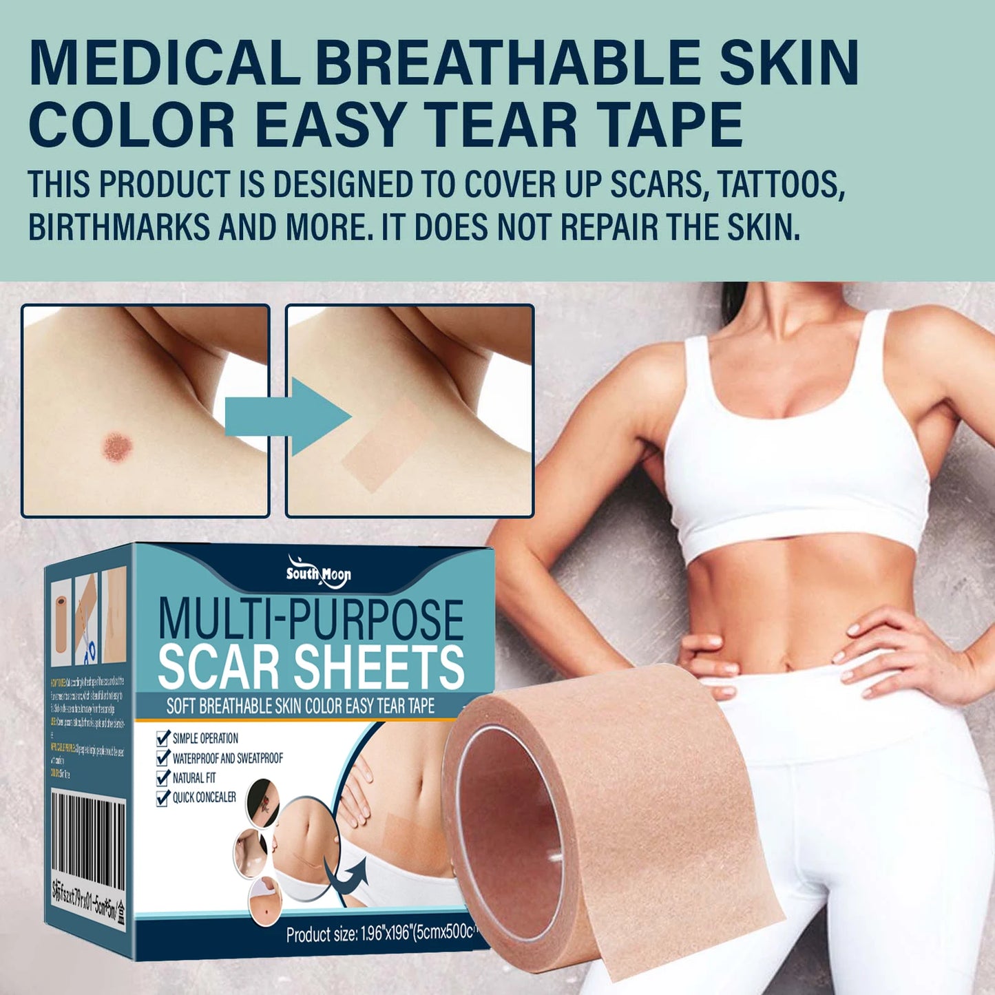 Waterproof Tattoo Cover Up Patches | Breathable Skin Concealer