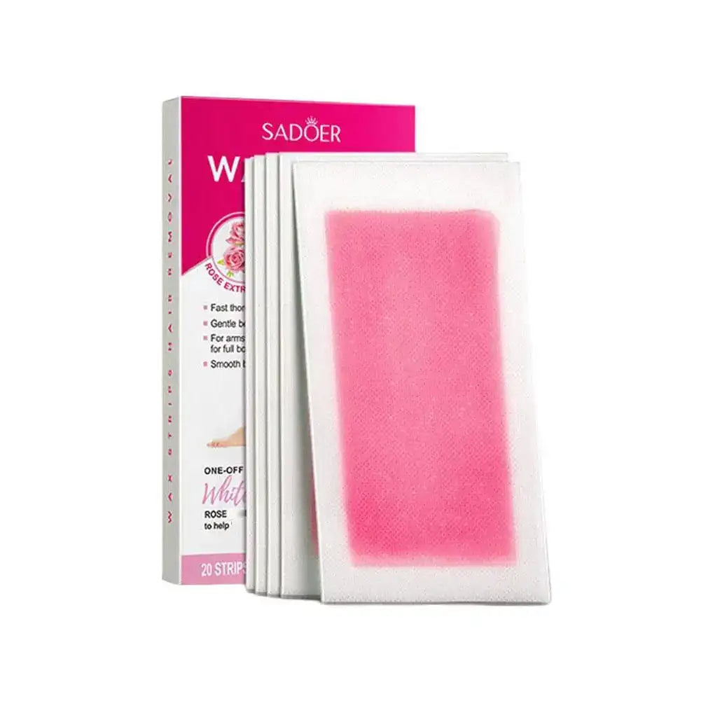 Hair Removal Wax Strips – Face, Body & Bikini, 10ct Peaceful Pleasures Health and Wellness