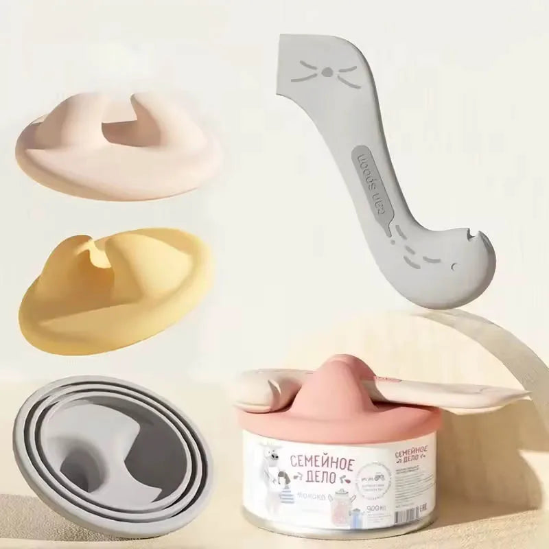 3-in-1 Pet Can Lid, Opener & Feeding Spoon | TPE Seal