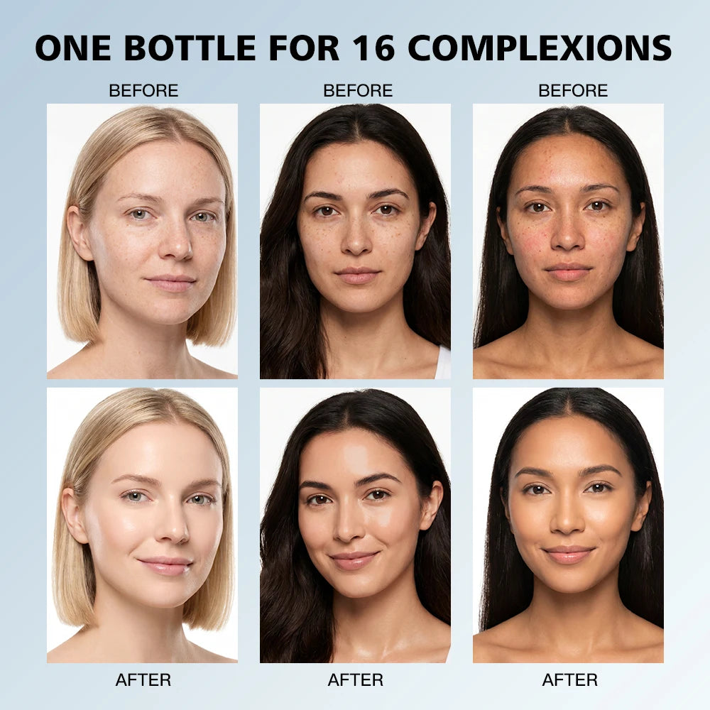 Color Changing Liquid Foundation Matte Full Coverage Concealer Waterproof Oil Control Long Lasting Face Nude Makeup Base Peaceful Pleasures Health and Wellness