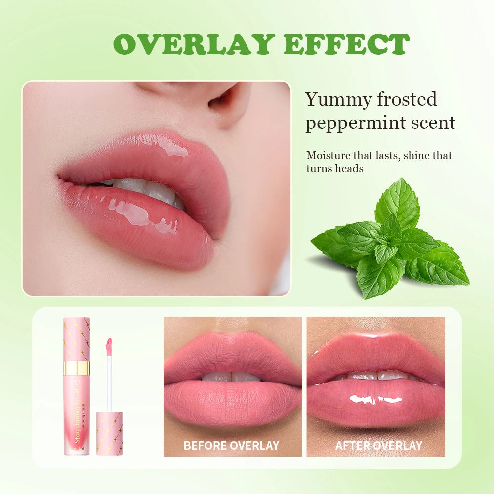Lip Oil Lipstick Set Long Lasting Hydration Lightweight Texture Natural Lipgloss Lip Deeply Moisturizing Lip Makeup Cosmetics Peaceful Pleasures Health and Wellness