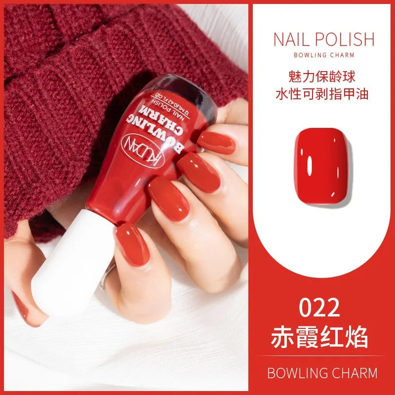 40 Colors Water-Based Nail Polish | Quick Dry No-Lamp Tearable