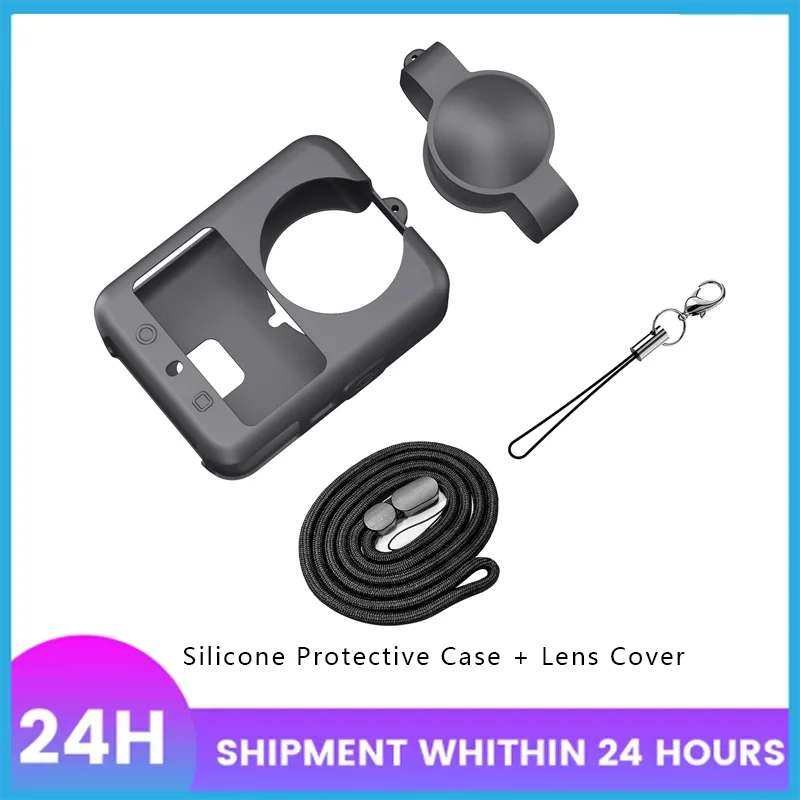 DJI OSMO 360 Silicone Case & Lens Cap with Lanyard