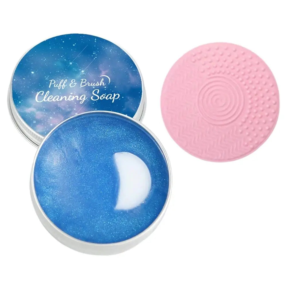 Makeup Brush Cleaner Soap with Silicone Mat – 60g/100g Peaceful Pleasures Health and Wellness A-60g