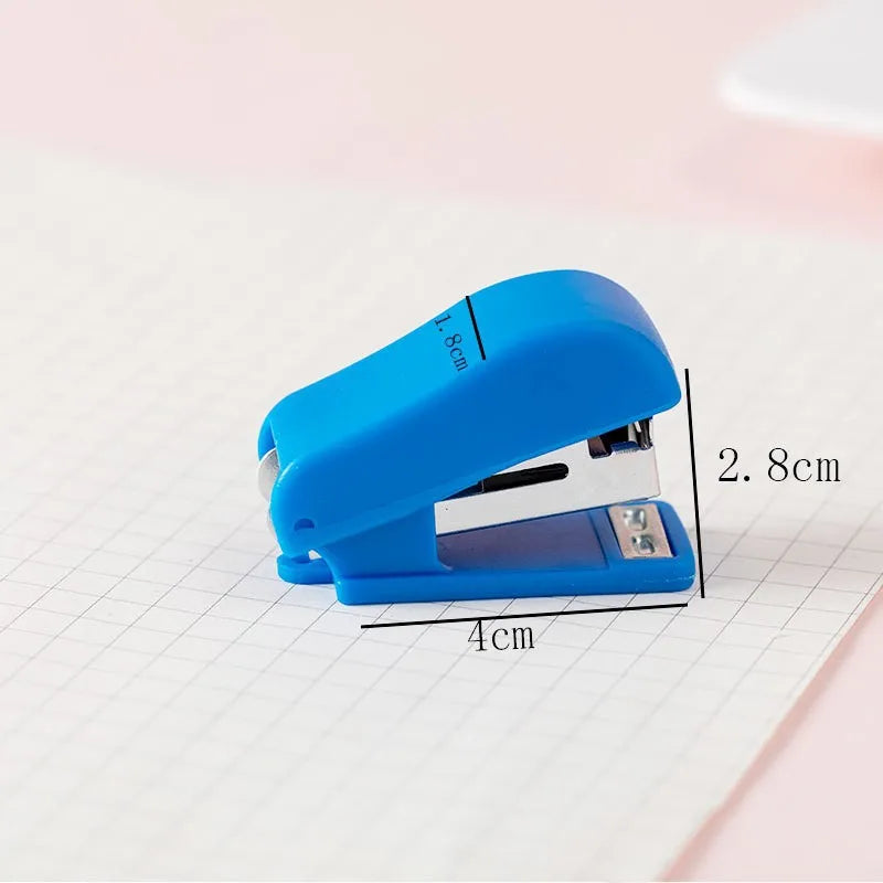 Mini Stapler Set for Office And School Manual Paper Book Binding with Random Color Staples Stationery for Binding stapler Peaceful Pleasures Health and Wellness