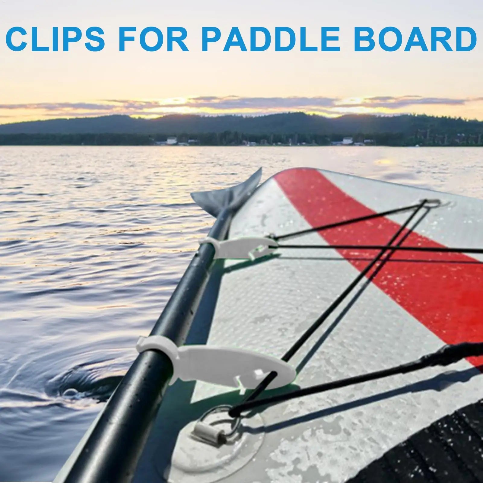 Clips for Paddle Board Stand Up Paddle Board Clip Double Padel Board Holder Expandable Fix Clamp Kayaking Water Sport Accessory Peaceful Pleasures Health and Wellness