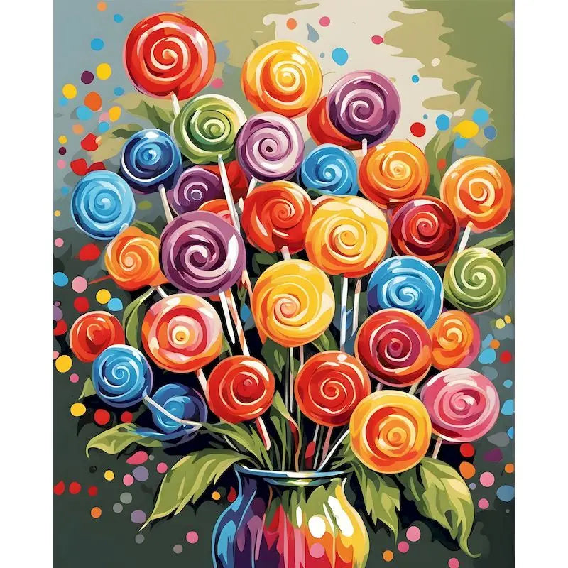 GATYZTORY Paint by Numbers Kit – Woman Flower Canvas 60×75cm