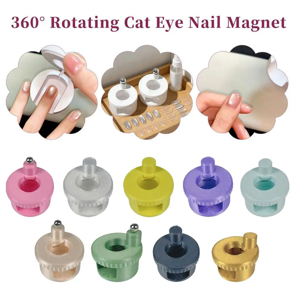 360° Rotating Cat Eye Nail Magnet | Glass Bead Gel Nail Tool
