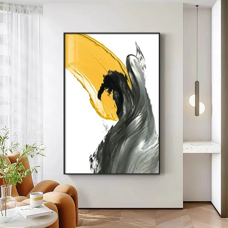 3D Hand Painted Abstract Canvas Painting, Blue, Red, Black, White, Yellow, Modern Mural Art, High Quality, Hand Drawn, Acrylic Peaceful Pleasures Health and Wellness