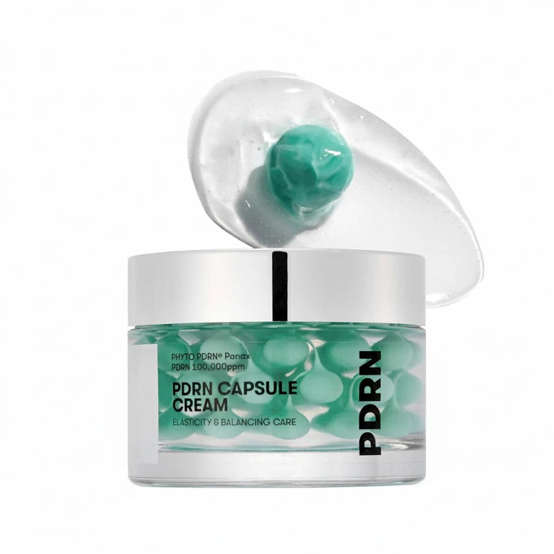 PDRN Capsule Cream Lifting & Plumping Long-lasting Moisturizing Makes Skin Glow Korean Skin Care Seaweed Green Nourishing Cream Peaceful Pleasures Health and Wellness Capsule face cream 50g