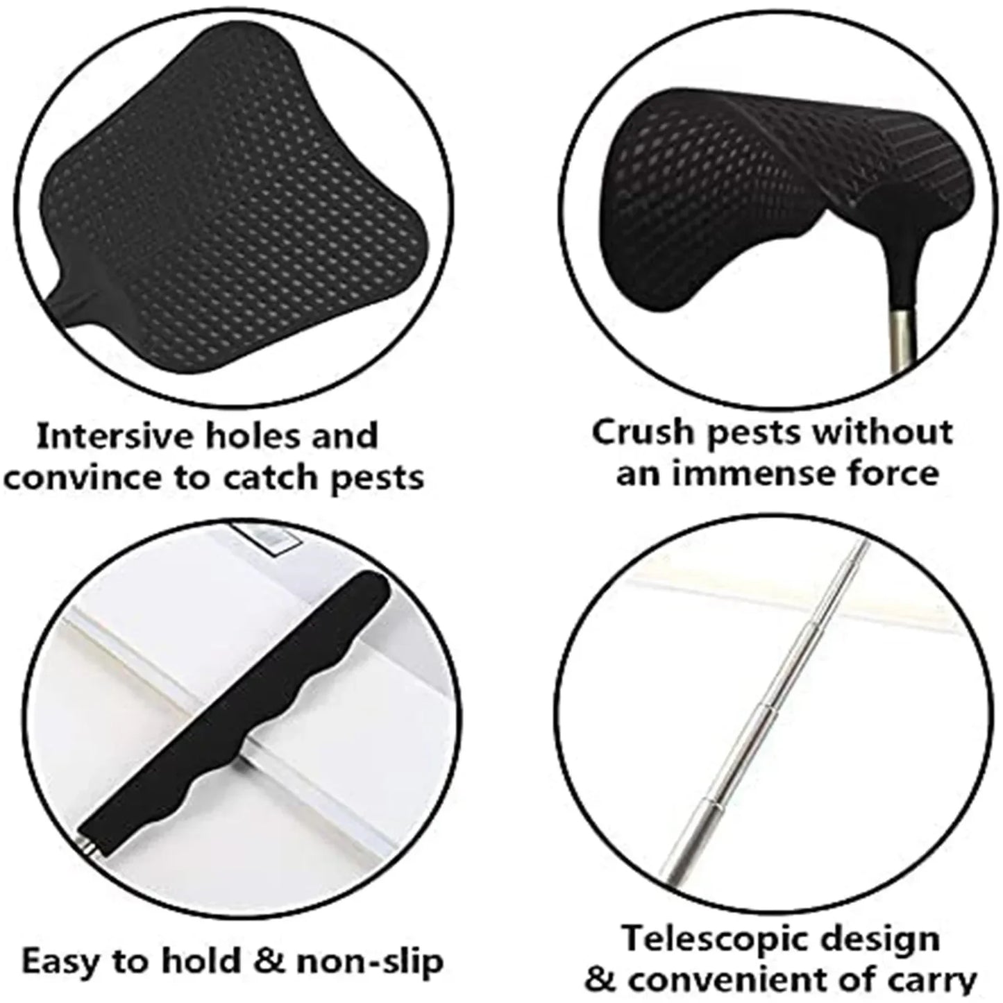 Telescopic Fly Swatter – Extendable Heavy Duty Flyswatter
