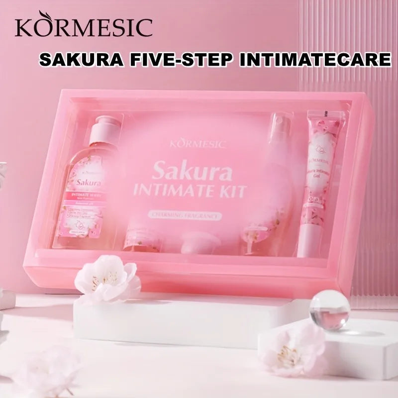 Sakura Women's Intimate Care 5-Piece Set – Cleanse & Refresh