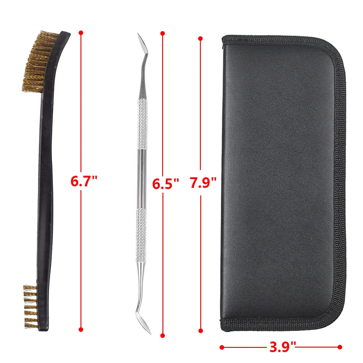 Universal Gun Cleaning Brushes Picks Kit Set Brass Copper Steel Nylon Stainless Steel Ploymer Pick Set Bristle Hunting Kits Peaceful Pleasures Health and Wellness