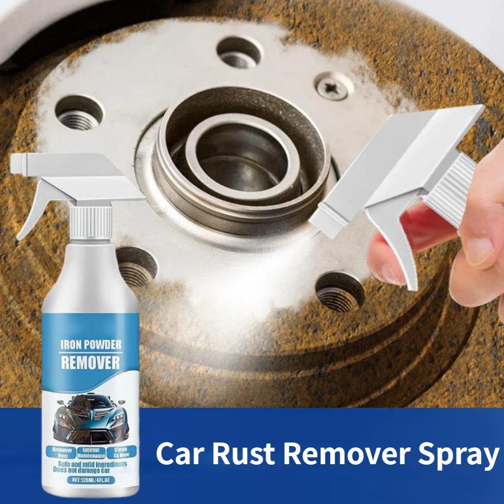 Car Wheel Rust Remover Spray – Iron & Brake Dust Cleaner 120ml