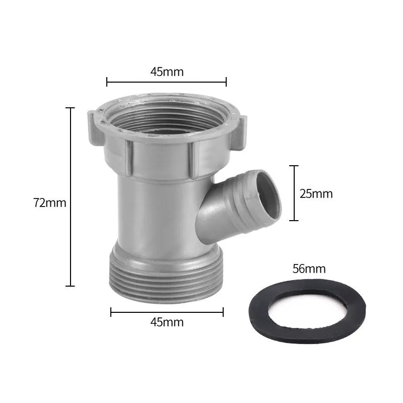 Y-Shape Sink Drain Adapter | Overflow Tube Hose Connector