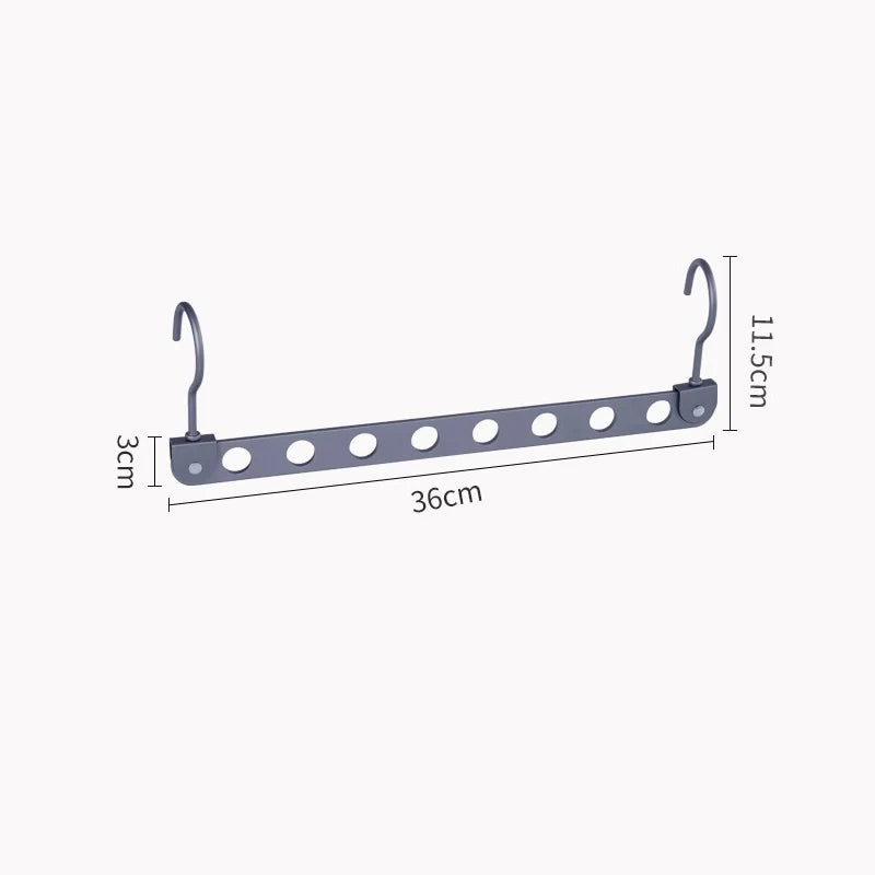 Space-Saving Collapsible Metal Hangers | 6 & 8 Hole Organizer
