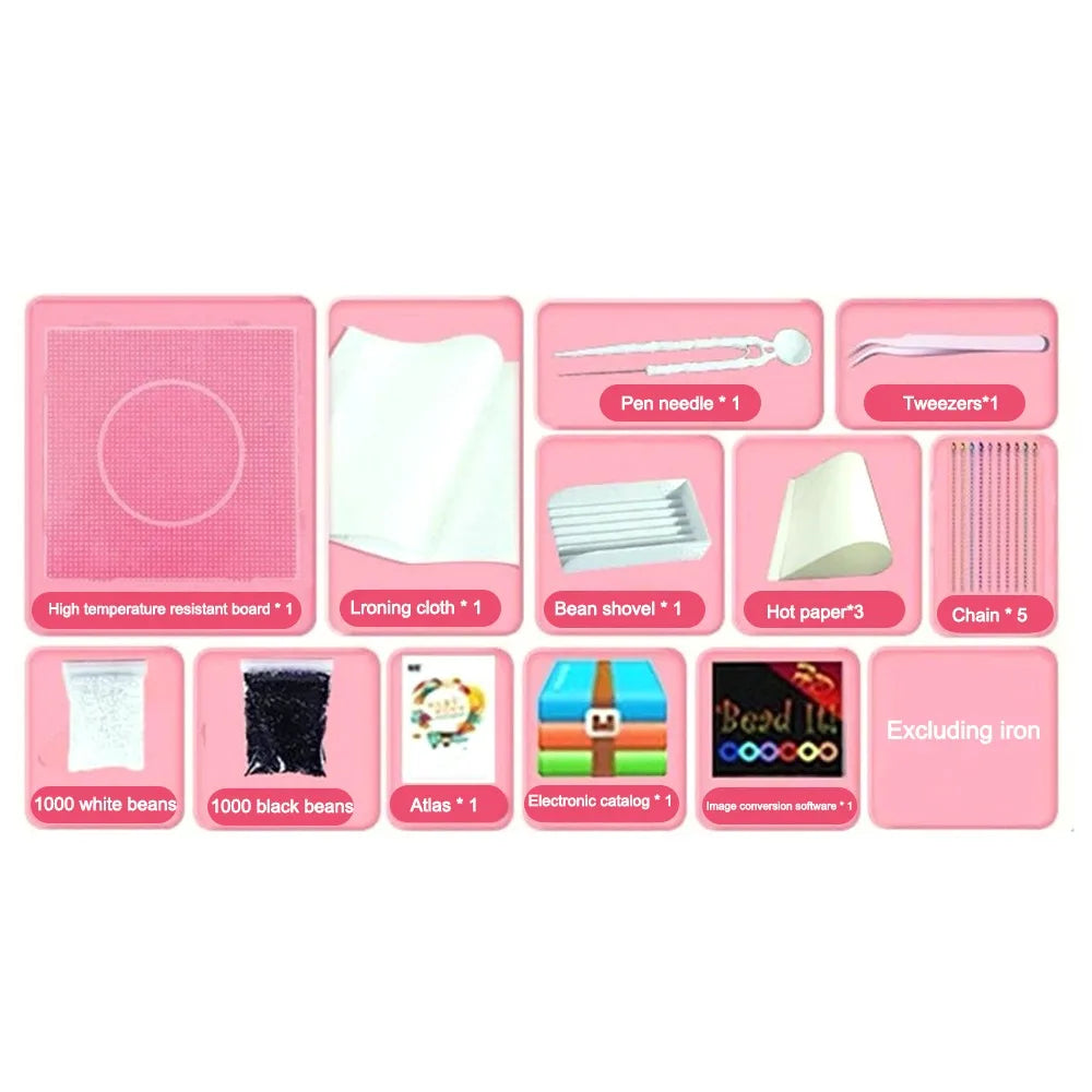 2.6mm Tip Bead Placement Pen Press Crafts Maker Perler Hama Beads Pen Automatic DIY Beads Craft Projects Fuse Beads Pen Peaceful Pleasures Health and Wellness 1Set Tool