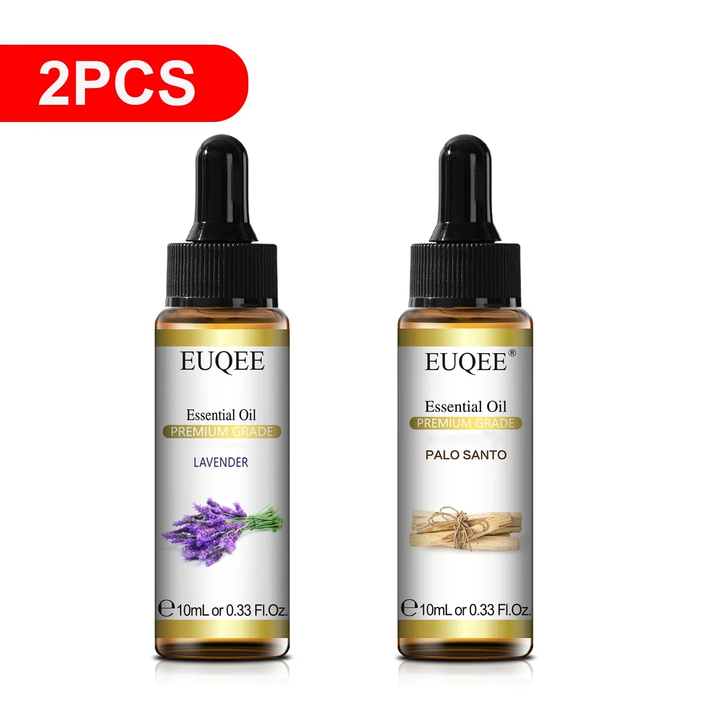 EUQEE 10ml Pure Essential Oil – Lavender, Jasmine & More