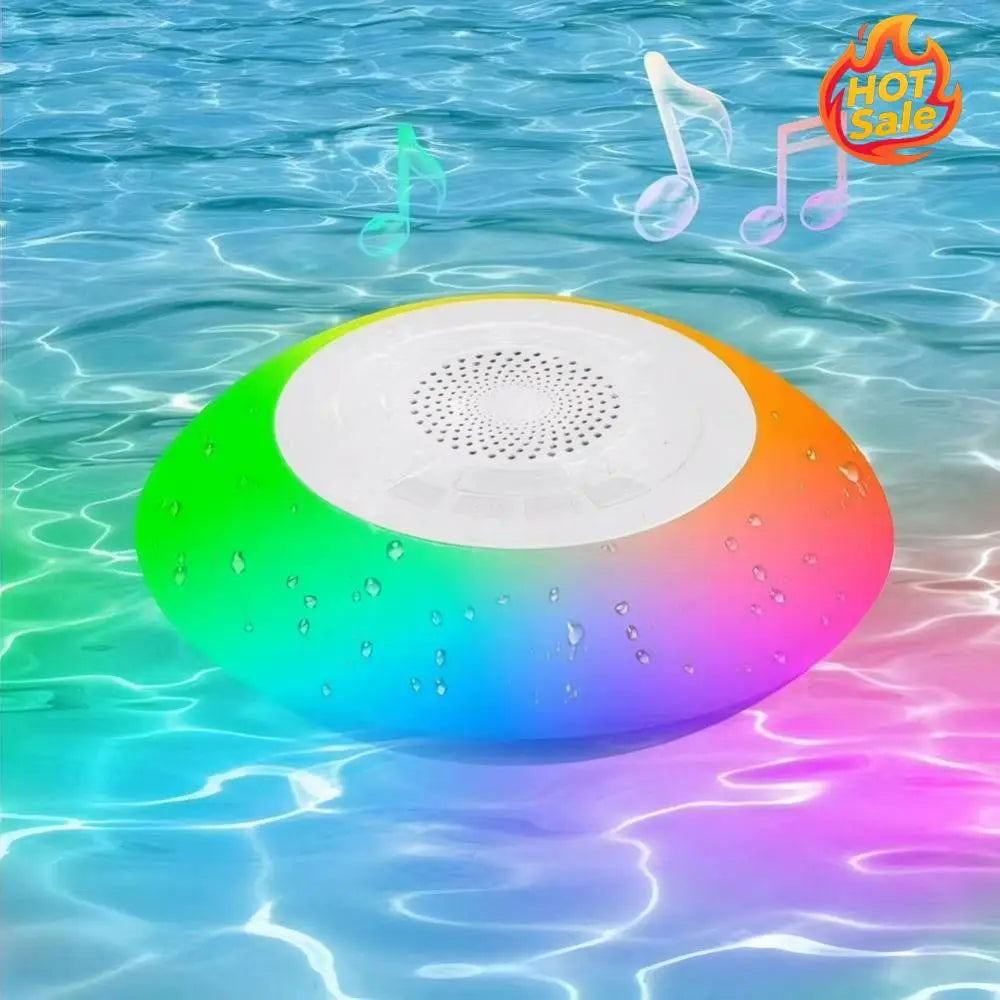 Floating Pool Speaker – IPX7 Waterproof Bluetooth & LED Lights