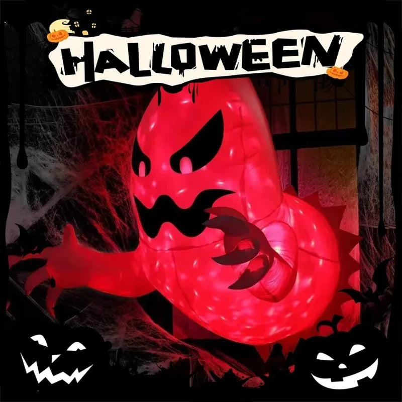Spooky Halloween Inflatable White Ghost Outdoor Decoration Light Up Scary Decor for Garden Party Indoor Yard unique Party Peaceful Pleasures Health and Wellness
