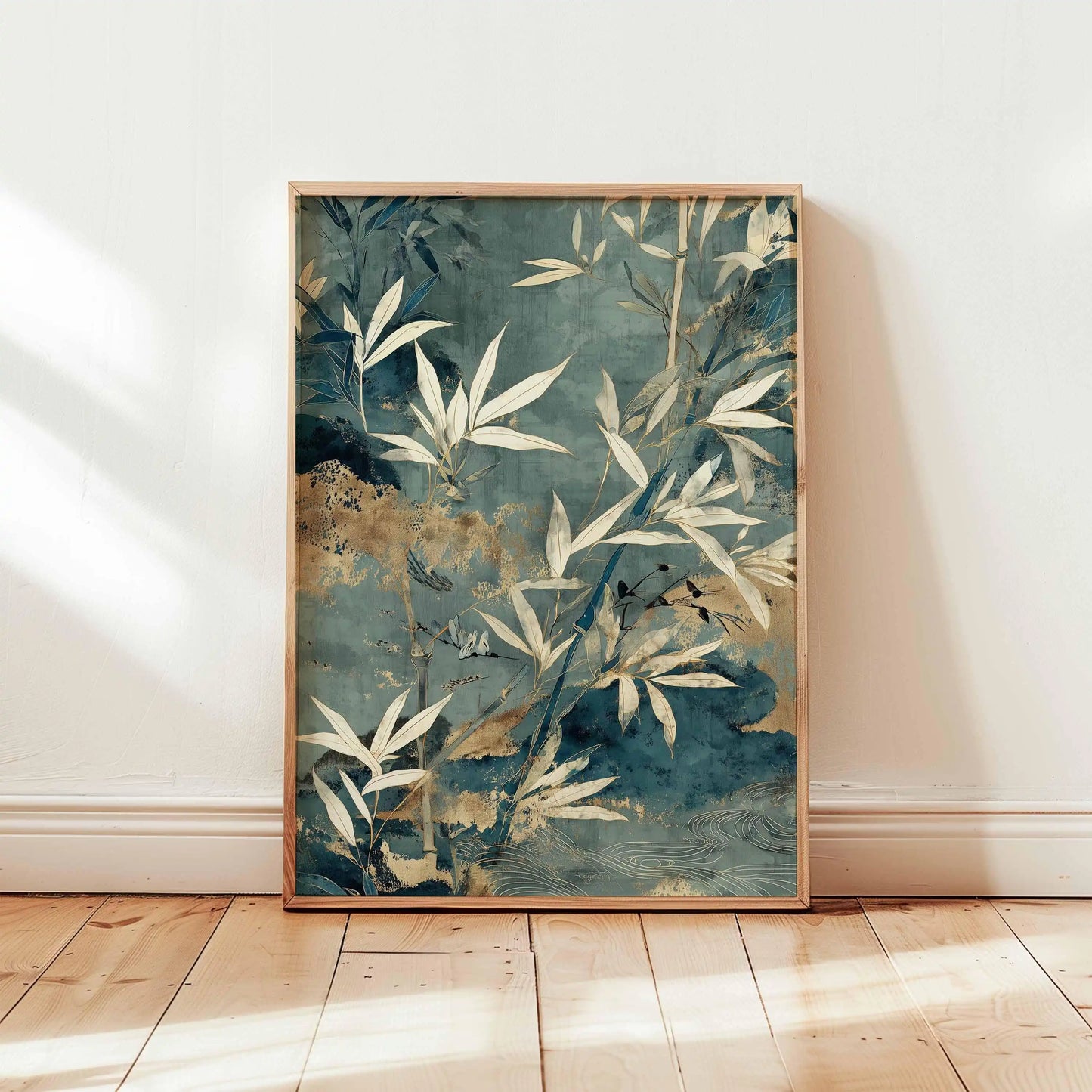 Japanese Crane Ukiyo-e Vintage Wall Art Canvas Print