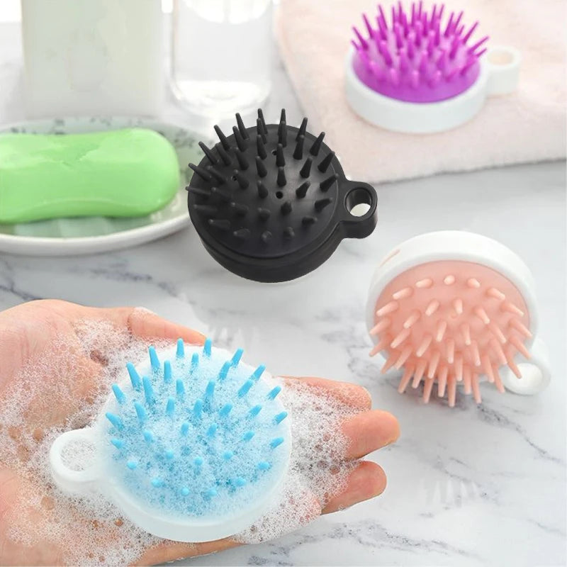 Silicone Scalp Massager Brush | Shampoo & Hair Growth Tool