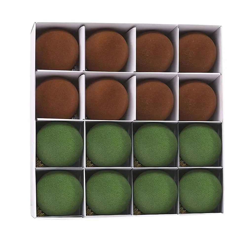 Velvet Christmas Ball Ornaments 2.4" | 16-Pack, 2 Styles