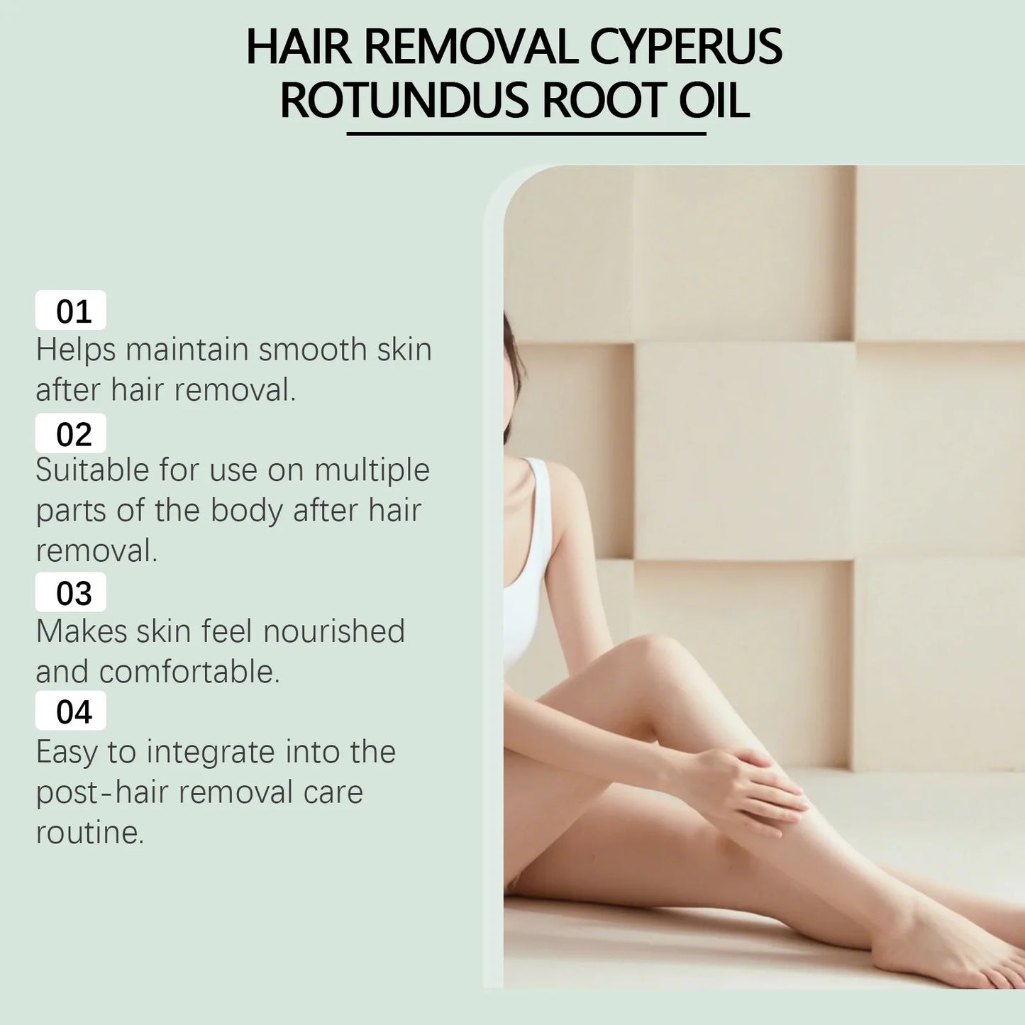 Cyperus Rotundus Root Oil – Hair Removal & Skin Smoothing