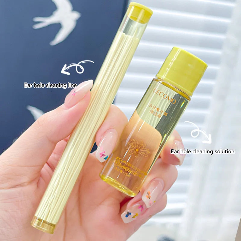 Gecomo Chamomile Ear Cleaning Solution 15ml + 60 Threads