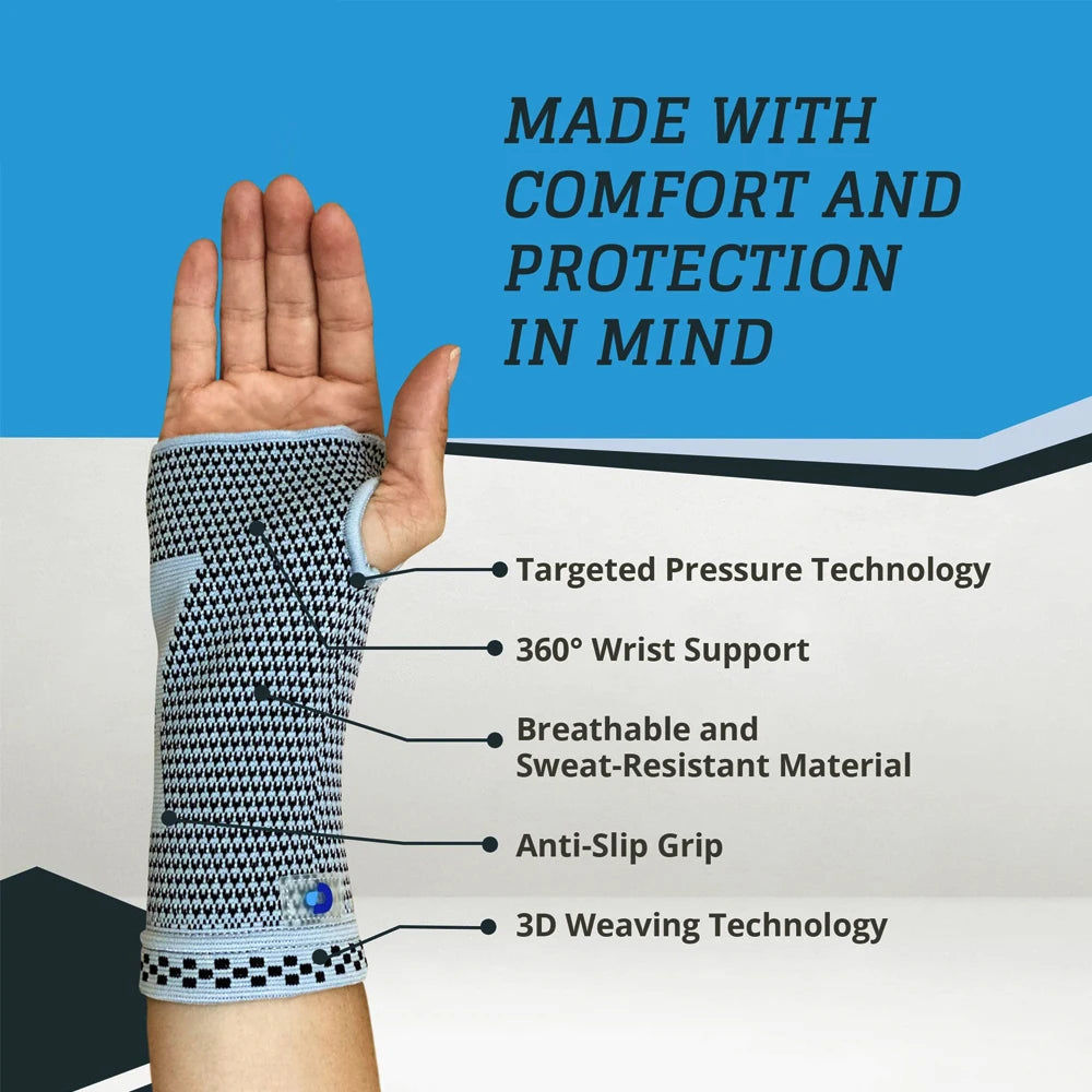 WEFITON 2-Pack Wrist Compression Sleeves | Carpal Tunnel Relief Wrist Compression Sleeve Peaceful Pleasures Health and Wellness
